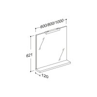 Badmöbelset Girona 100 weiß | WUS + WTP + HS + SP